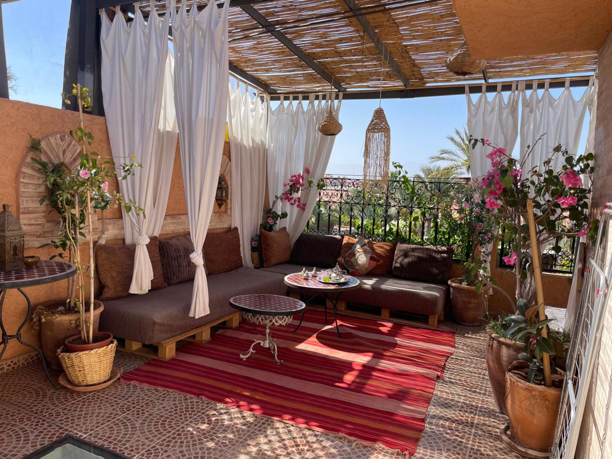 Riad Palmier Fleuri Marrakesch Exterior foto