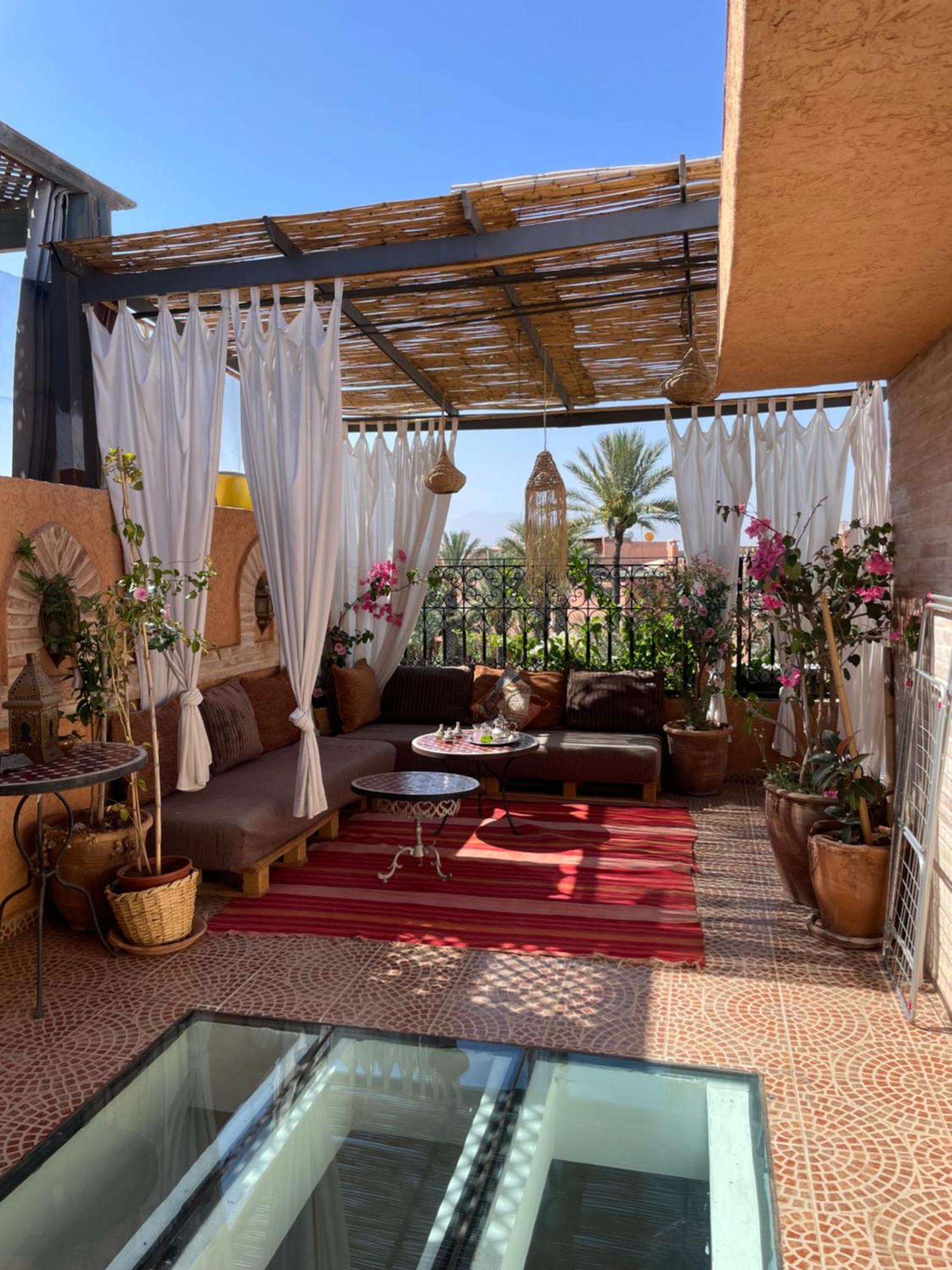 Riad Palmier Fleuri Marrakesch Exterior foto